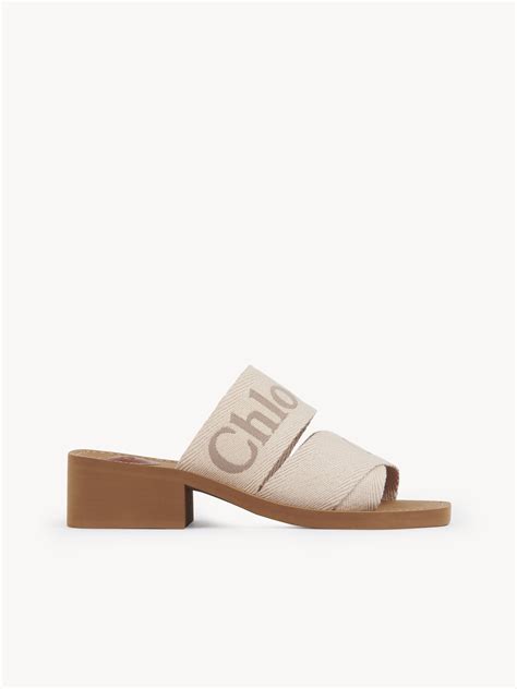 chloe woody beige|chloe woody mules.